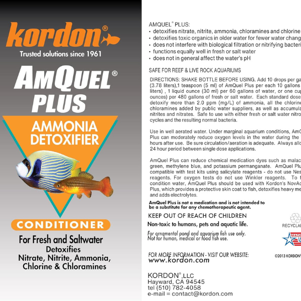 Acondicionador de Agua AMQUEL Plus de 473 Mililitros Kordon