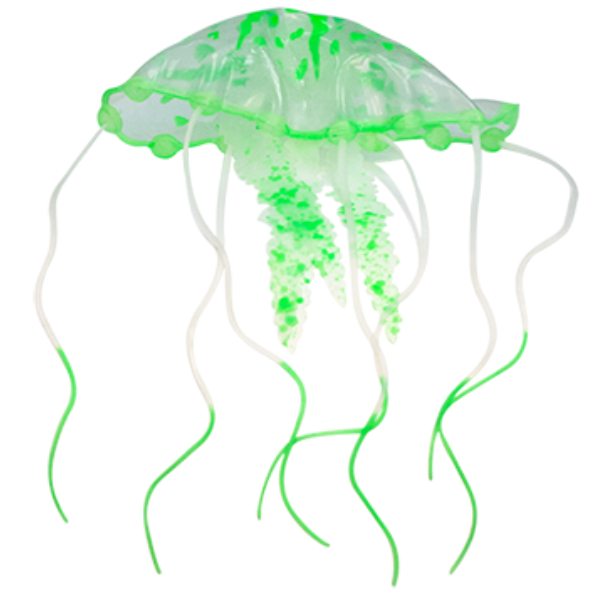 Adorno para Acuario de Plastico en forma de Medusa Flotante