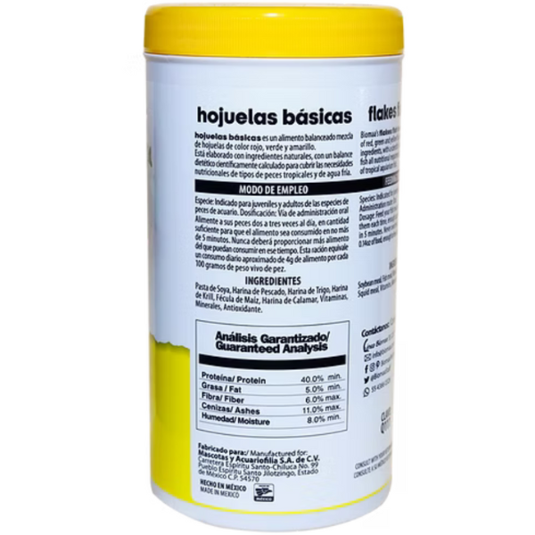 Alimento para Peces Tropicales Hojuelas Basicas