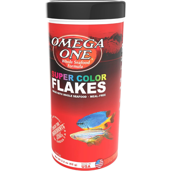 Alimento para Peces Tropicales Super Color Flakes Omega One 91481