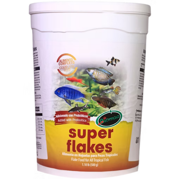 Alimento para Peces Tropicales Super Flakes Q815, Q816, Q817 Biomaa