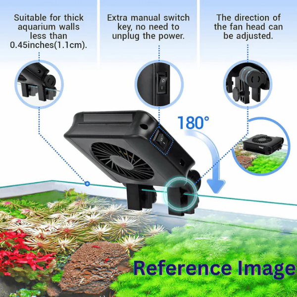 Abanico Sencillo para Enfriar Acuarios, Peceras ó Terrarios de 20 Watts. H-901 Biopro