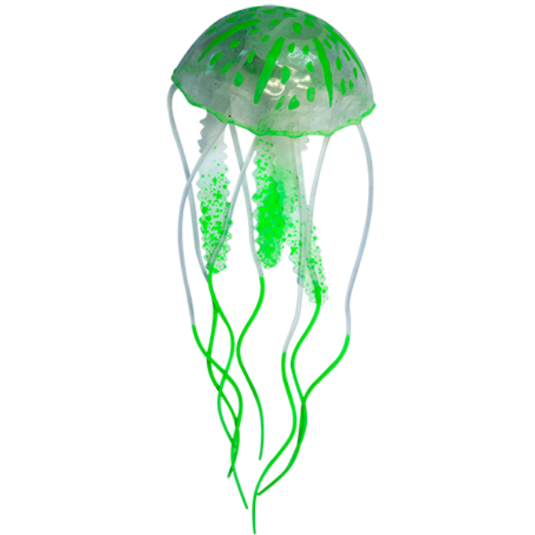Adorno para Acuario de Plastico en forma de Medusa Flotante
