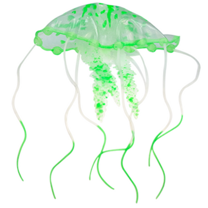 Adorno para Acuario de Plastico en forma de Medusa Flotante