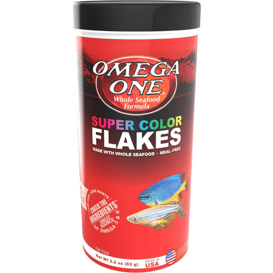 Alimento para Peces Tropicales Super Color Flakes Omega One 91481