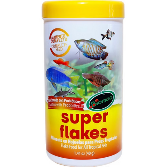 Alimento para Peces Tropicales Super Flakes Q815, Q816, Q817 Biomaa