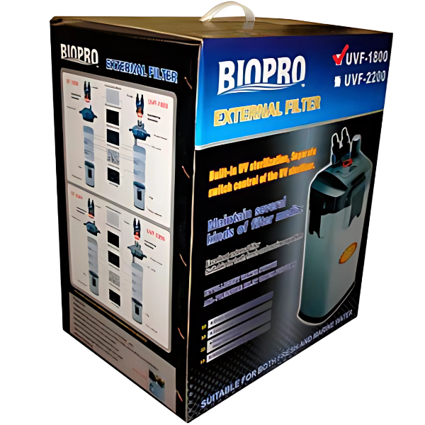 Filtro de Canasta EF-1800 Y UVF-1800 Litros por Hora 35 Watts. Biopro