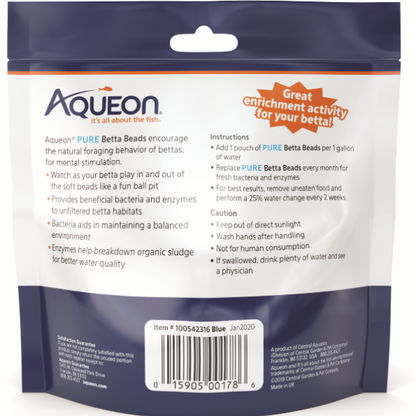 Sustrato para Acuario con Bacteria Pure Betta Beads Perlas