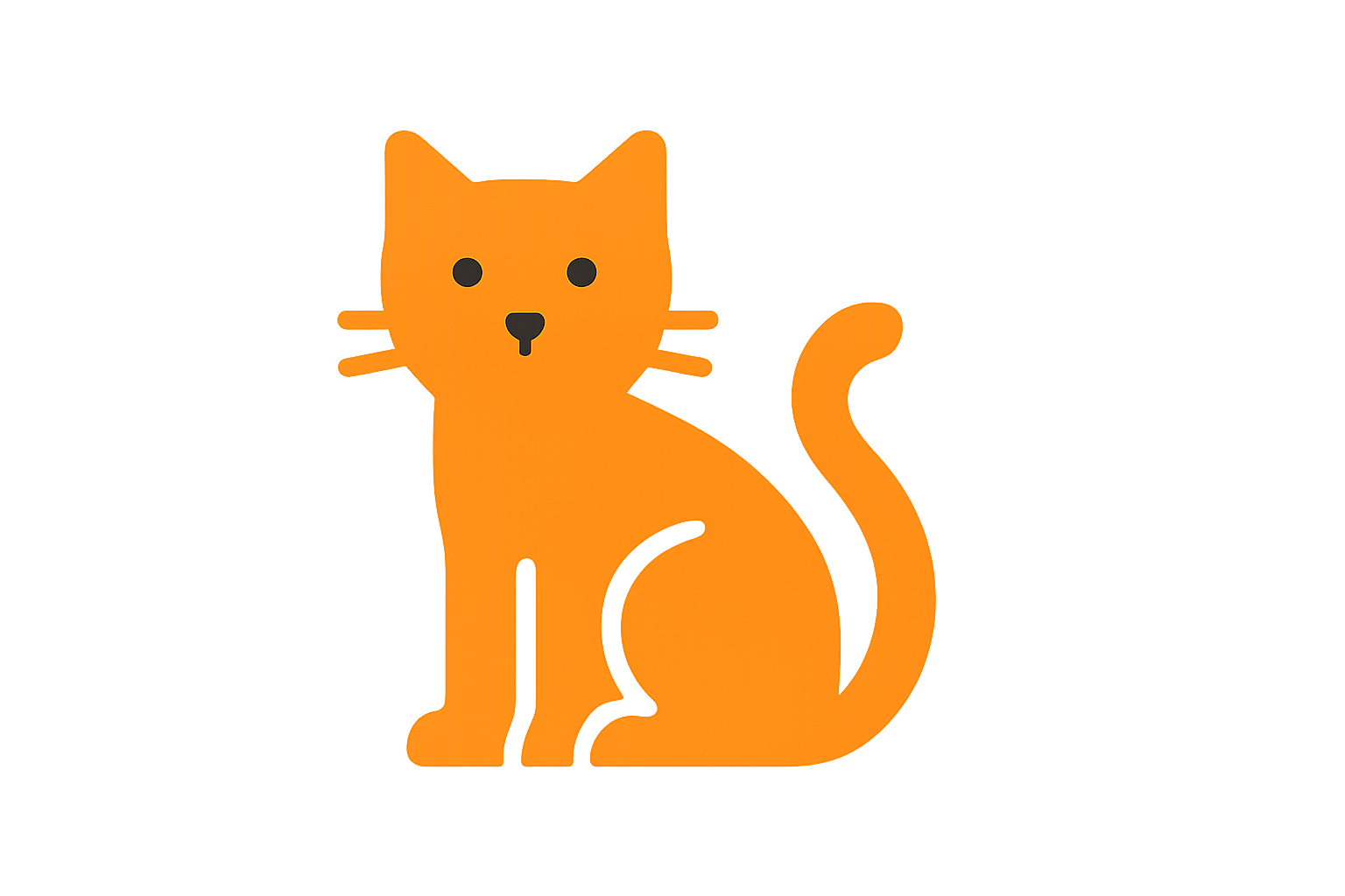 en icono color naranja